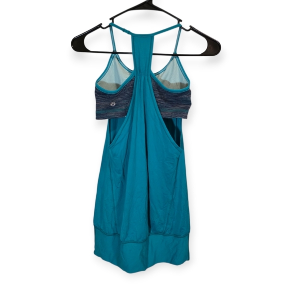 lululemon athletica No Limits Tank BlueTropics / Wee Are From Space 4 - Picture 6 of 8